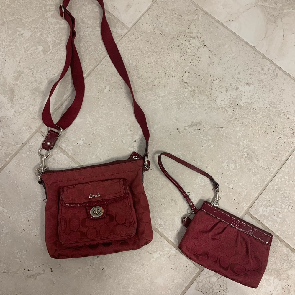 Coach Crossbody Bag and Wristlet set - Picture 2 of 13